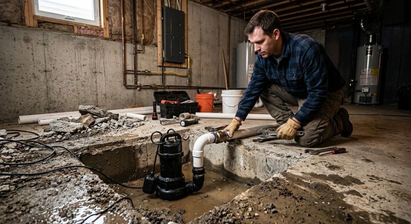 Sump Pump Plumbing in Des Moines, IA