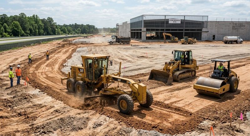 Parking Lot Excavation in Suwanee, GA