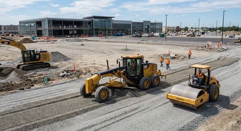 Parking Lot Excavation in Ellijay, GA