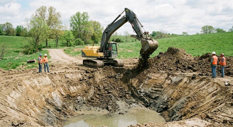 Pond Excavation in Houston, TX